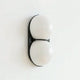 Double Glass Globe Wall Light | Copper or Black, G9