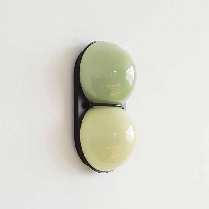 Double Glass Globe Wall Light | Copper or Black, G9