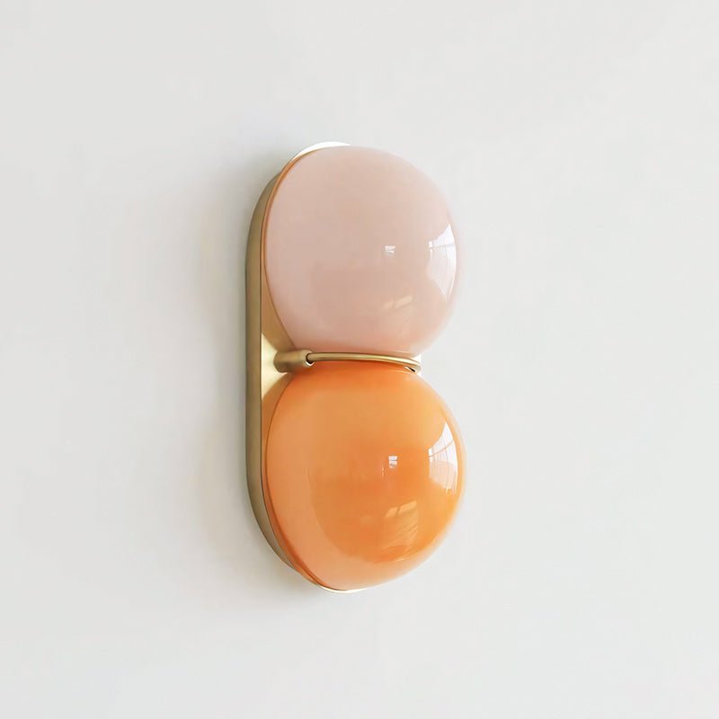 Double Glass Globe Wall Light | Copper or Black, G9