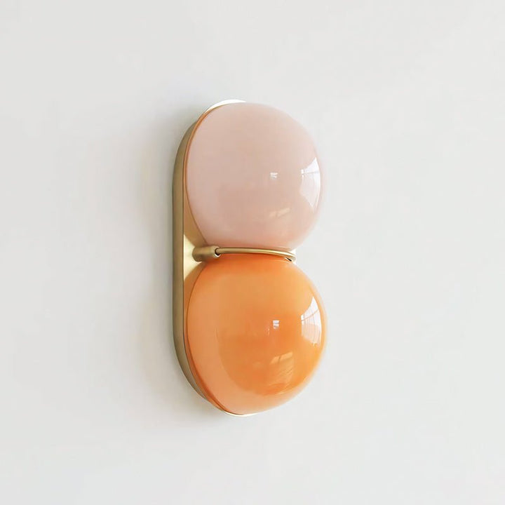 Double Glass Globe Wall Light | Copper or Black, G9