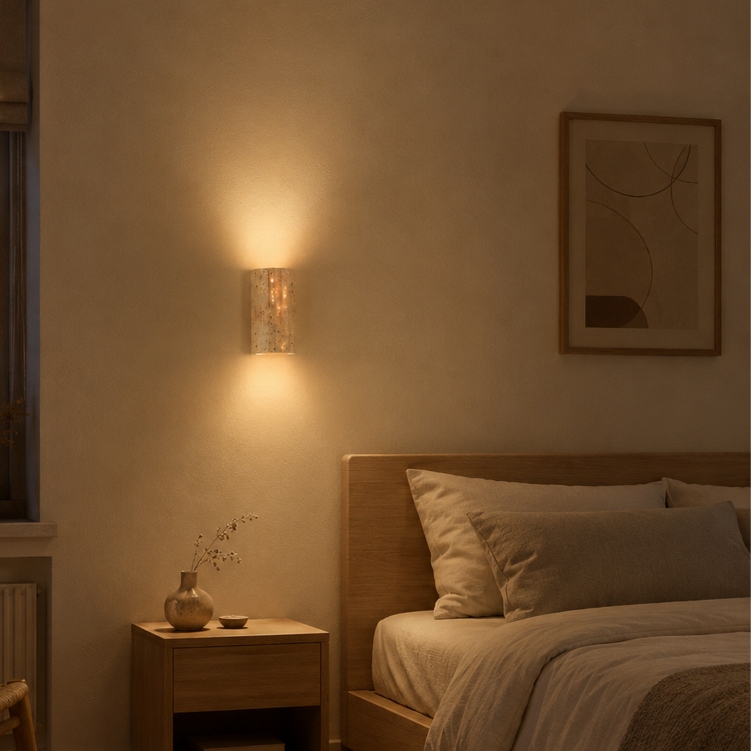 Fluted Travertine Wall Light – image 5
