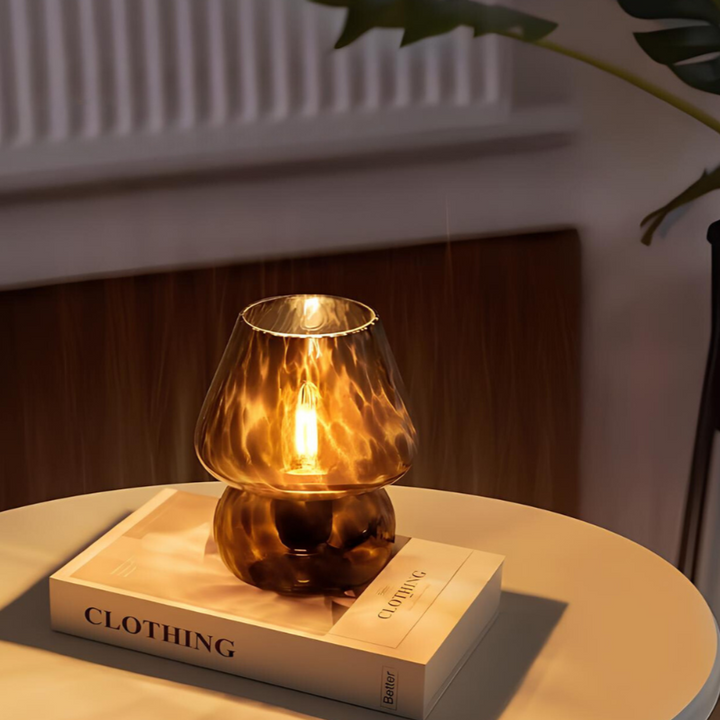 Hand-Blown Glass Table Lamp