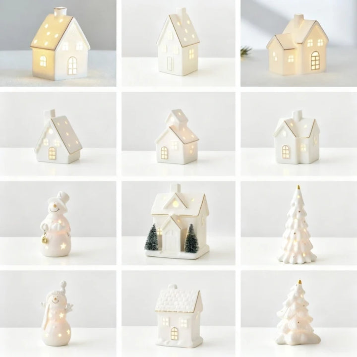 Light-Up Ceramic Christmas Village