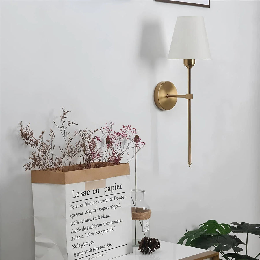 Cordless Fabric Shade Wall Light Set