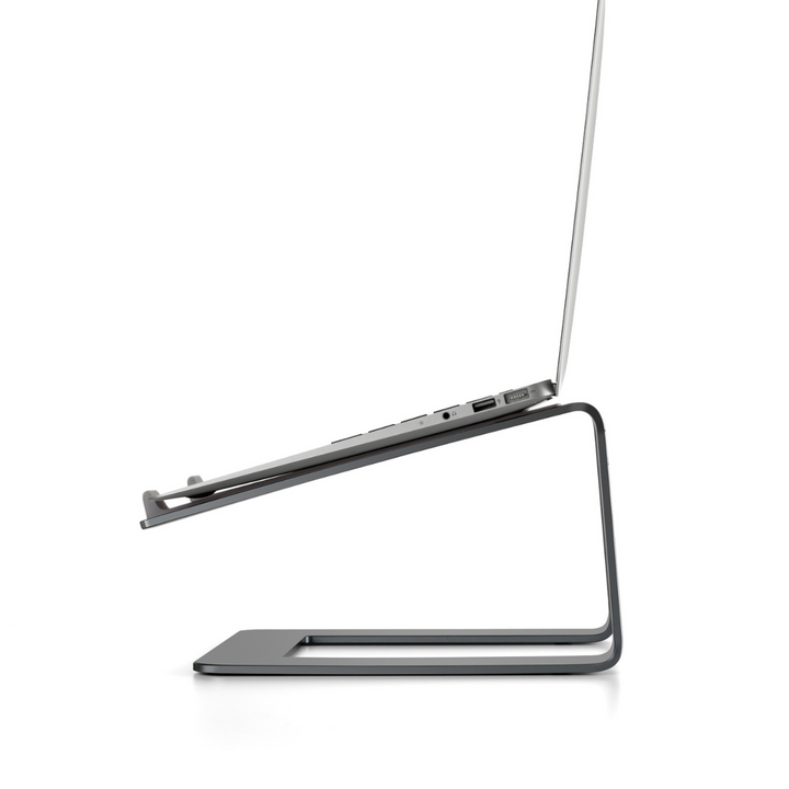 Aluminium Laptop Riser | Fixed Height, Silver or Black