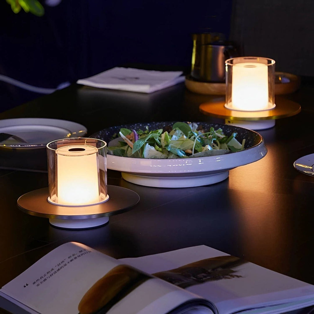 Rechargeable Candle Flame Table Lamp