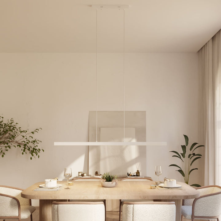 Calimera Linear Wood and Metal Pendant Light – image 10