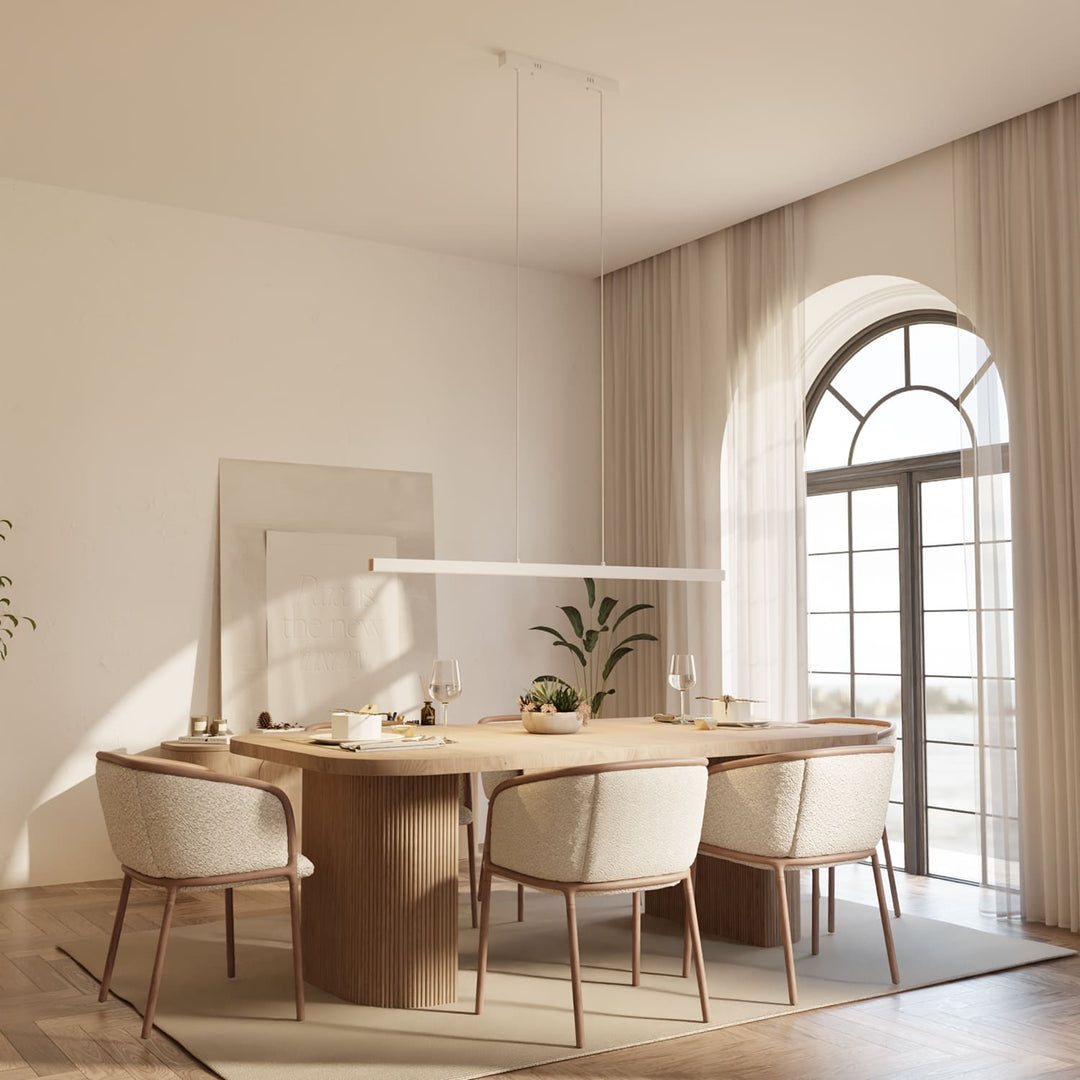 Calimera Linear Wood and Metal Pendant Light – image 6