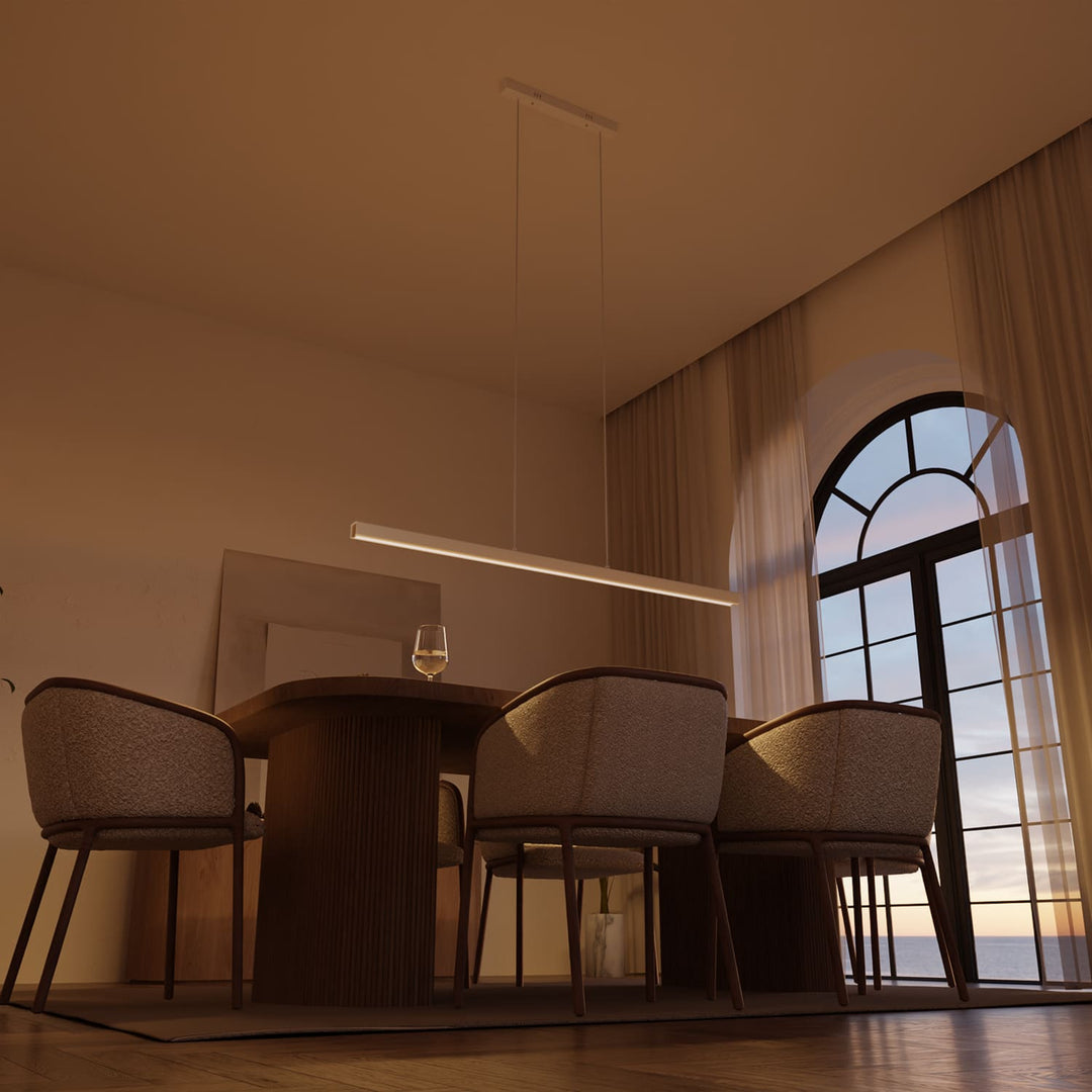 Calimera Linear Wood and Metal Pendant Light – image 7