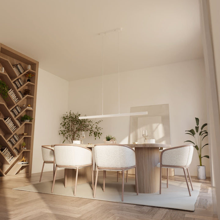 Calimera Linear Wood and Metal Pendant Light – image 9