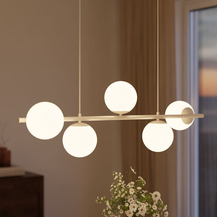 Livana Opal Globe Branch Pendant Light – image 6