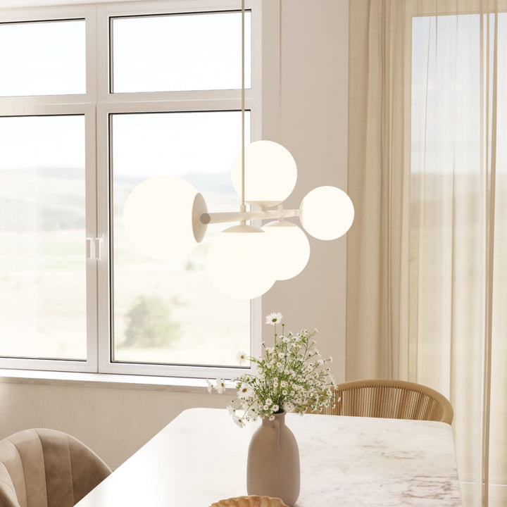 Livana Opal Globe Branch Pendant Light – image 4