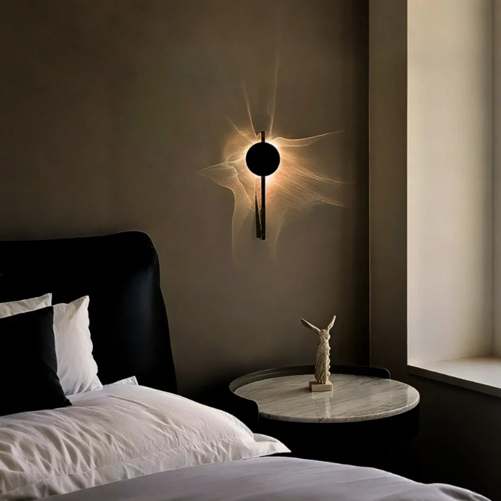 Aluminium Ripple Effect LED Wall Sconce