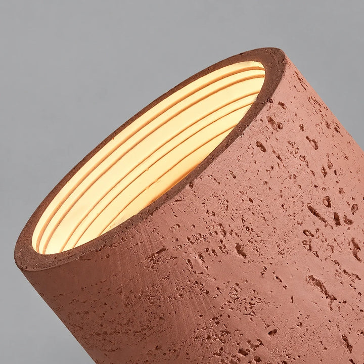 Vaelis Wabi-Sabi Cylindrical Travertine Ceiling Lamp