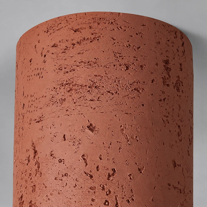Vaelis Wabi-Sabi Cylindrical Travertine Ceiling Lamp