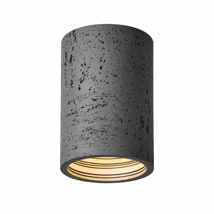 Vaelis Wabi-Sabi Cylindrical Travertine Ceiling Lamp