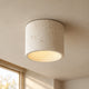 Vaelis Wabi-Sabi Cylindrical Travertine Ceiling Lamp