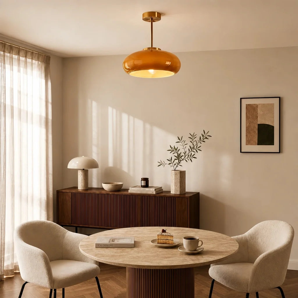 Veda Bauhaus Round Ceiling Light
