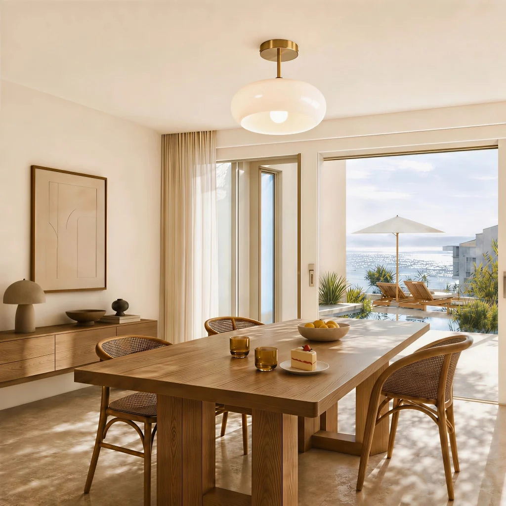Veda Bauhaus Round Ceiling Light
