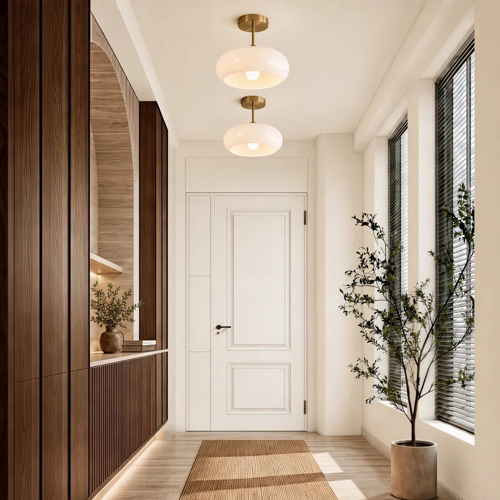 Veda Bauhaus Round Ceiling Light