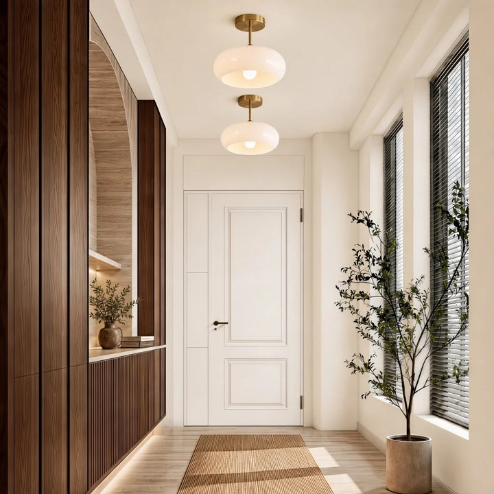 Veda Bauhaus Round Ceiling Light