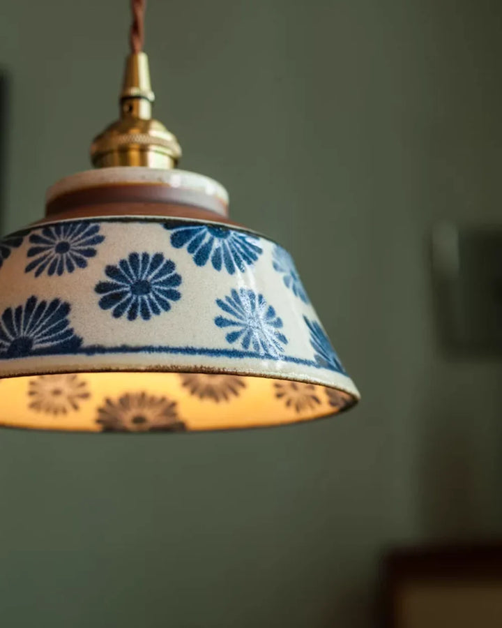 Vintage Ceramic Pendant Light, view 6