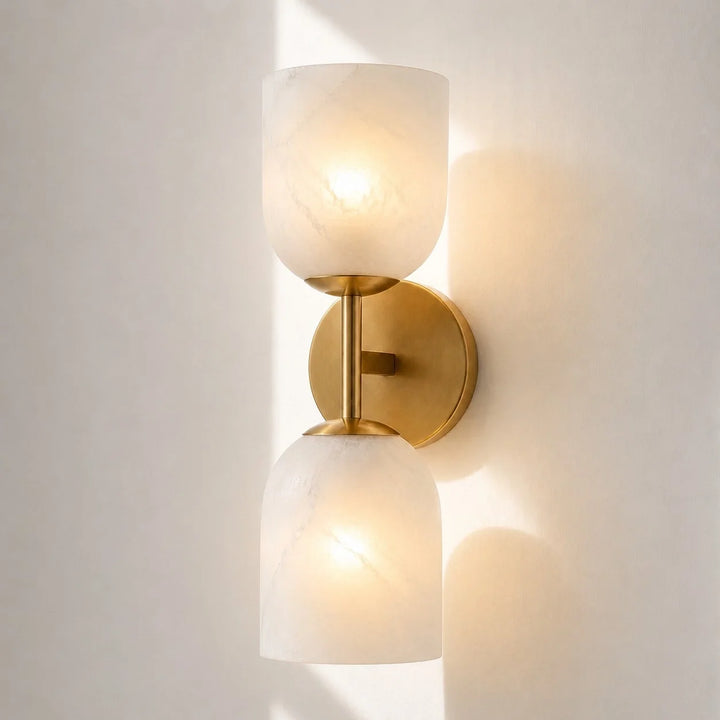 Vireo Farmhouse Copper Ribbed Glass Wall Sconce
