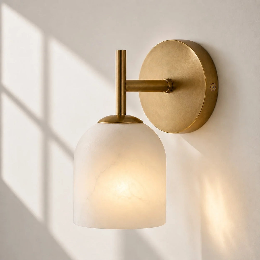 Vireo Farmhouse Copper Ribbed Glass Wall Sconce