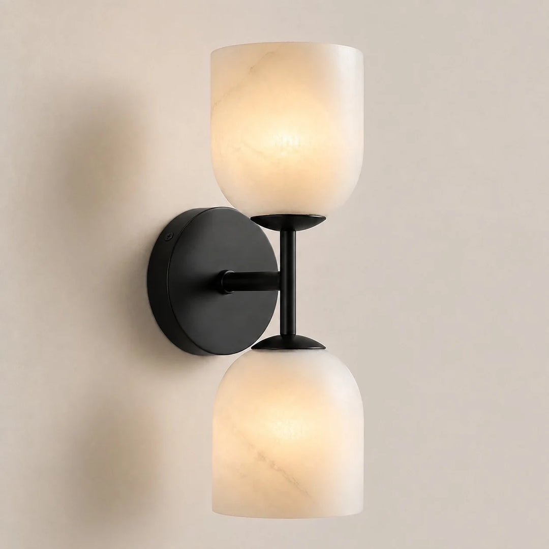 Vireo Farmhouse Copper Ribbed Glass Wall Sconce