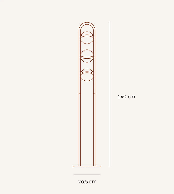 Viva Dimmable Metal Floor Lamp, view 2