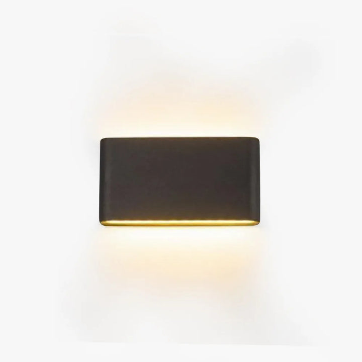 Slim Rectangular Outdoor Wall Light | Up and Down LED, Black or White