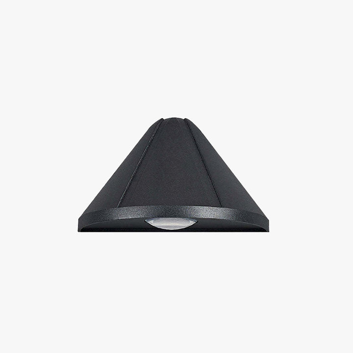 Cone Outdoor Wall Light | Black or White, Down Light