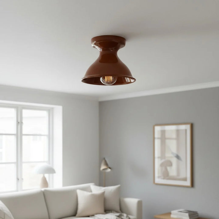 Xaviero Modern Colourful Ceramic Round Ceiling Light