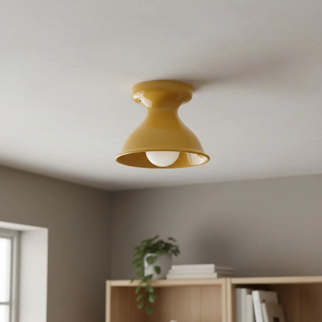 Xaviero Modern Colourful Ceramic Round Ceiling Light