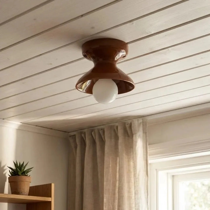 Xaviero Modern Colourful Ceramic Round Ceiling Light