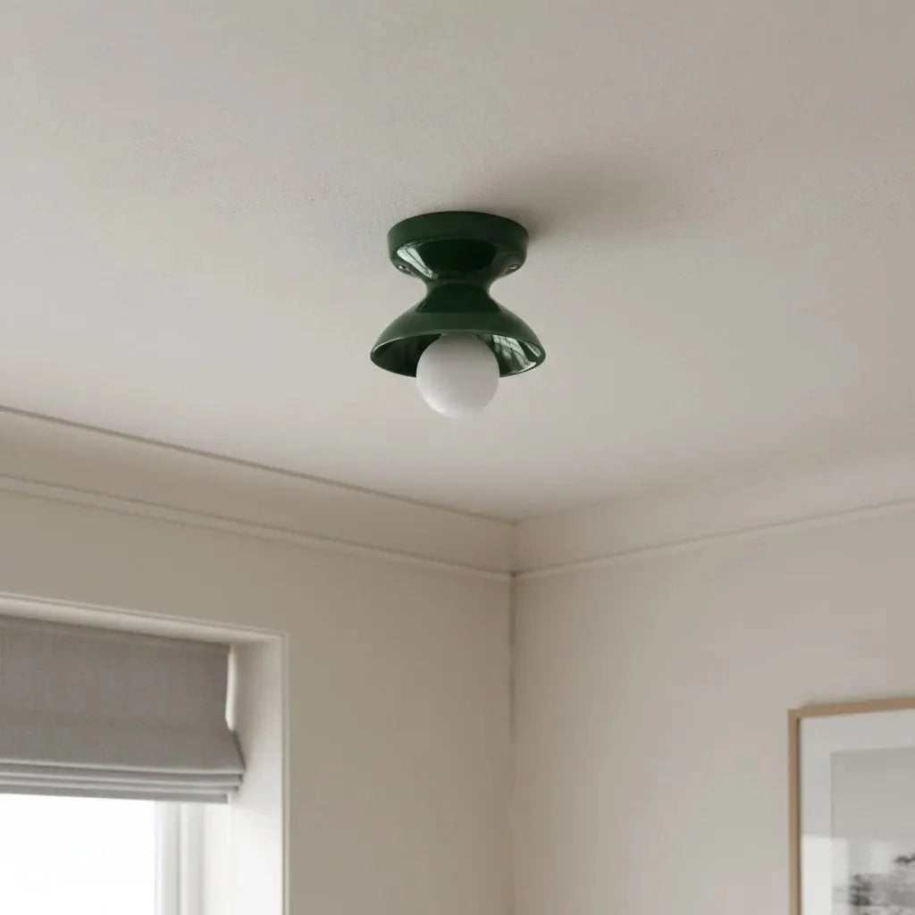 Xaviero Modern Colourful Ceramic Round Ceiling Light