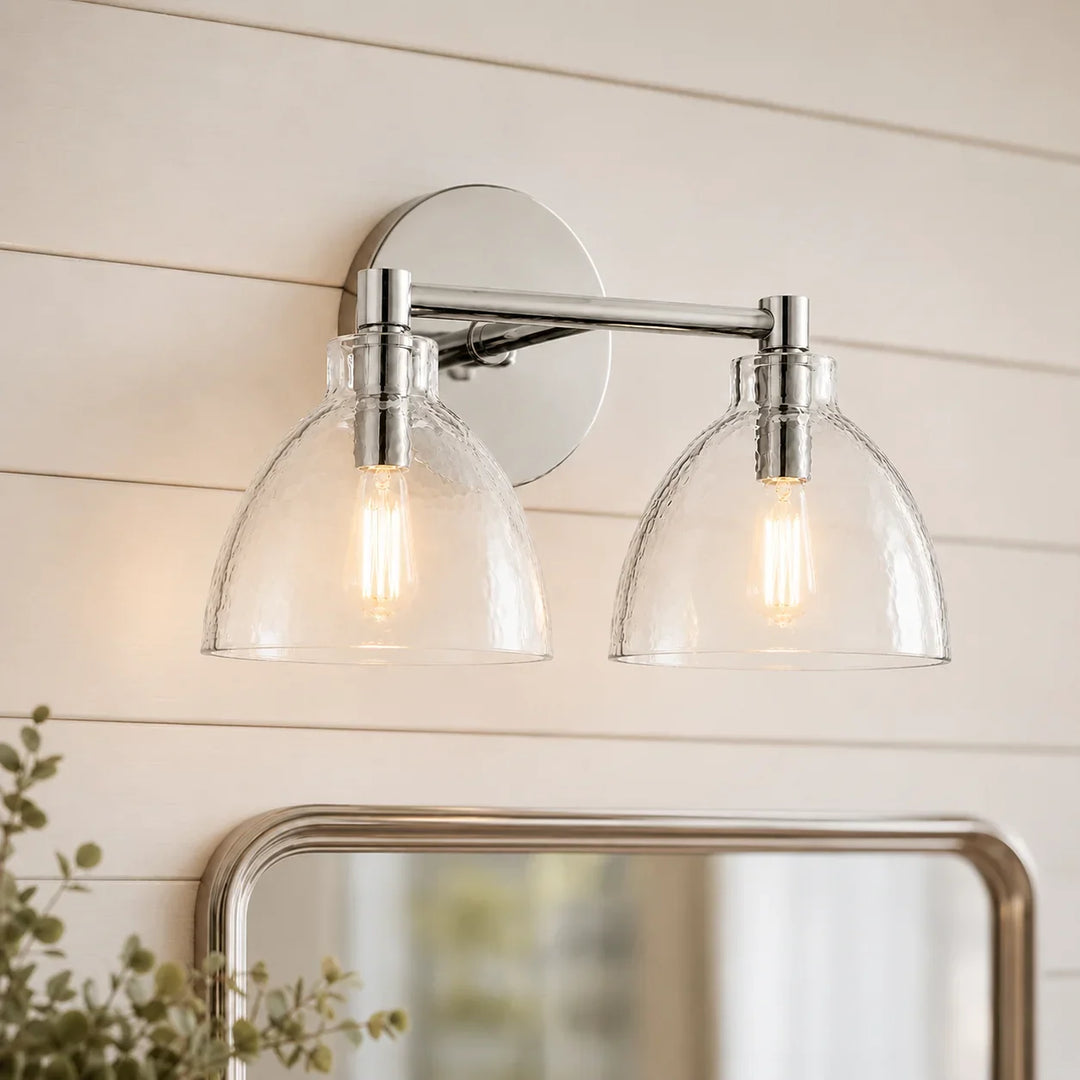 Xeno Antique Brass Recycled Glass Wall Sconce