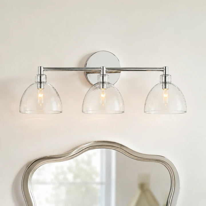 Xeno Antique Brass Recycled Glass Wall Sconce