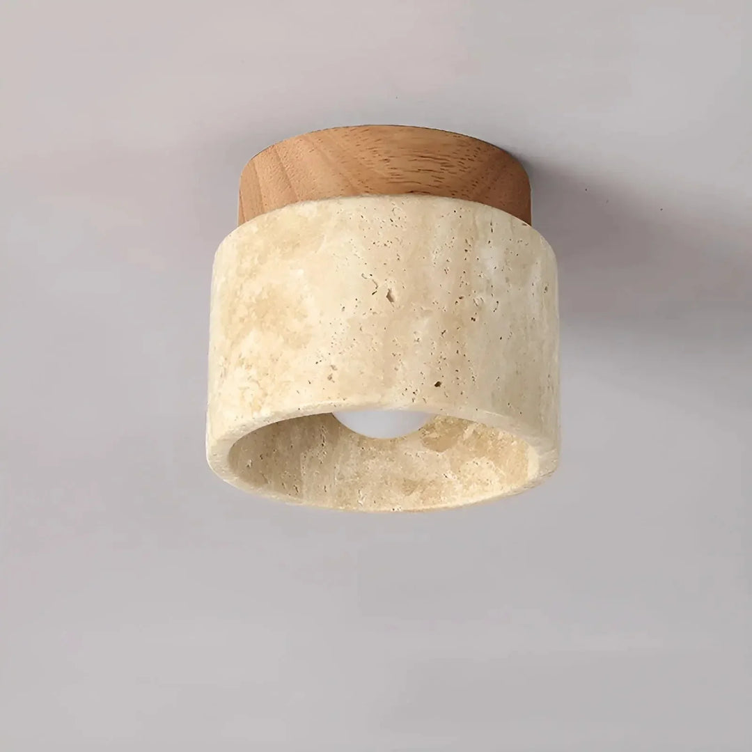 Yetvee Wabi-Sabi Travertine Ceiling Lamp
