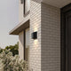 Up and Down Outdoor Wall Light | Solar or Wired, Black