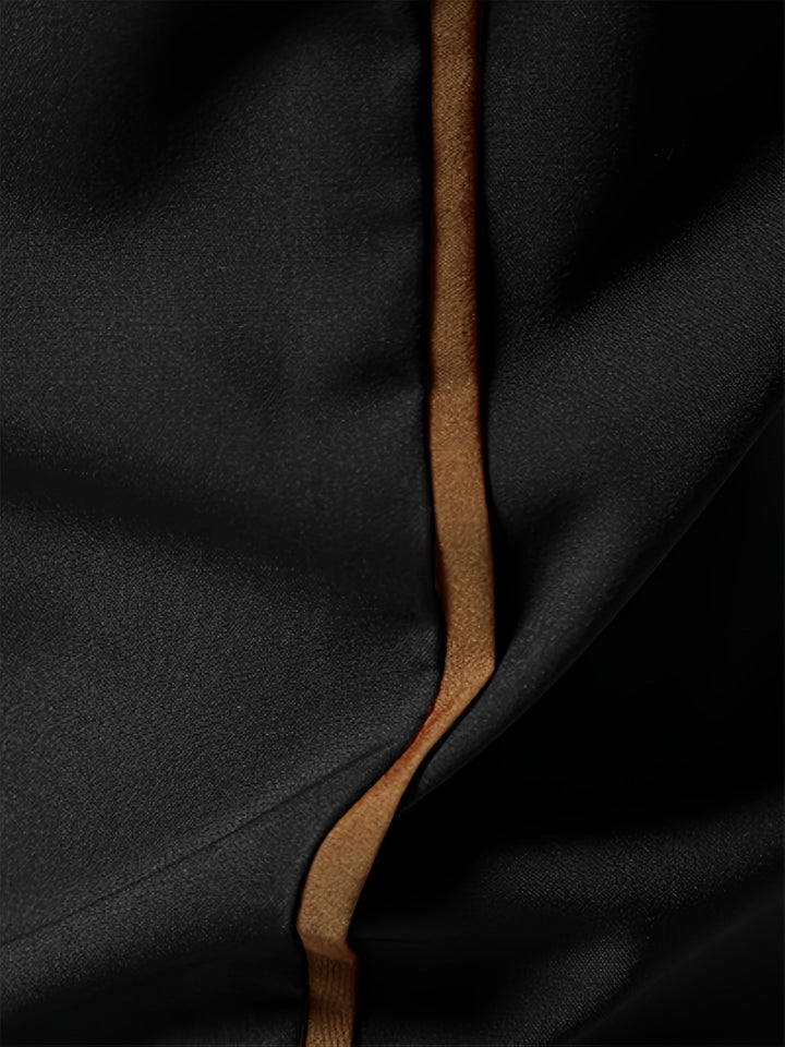Men's Long-Sleeve Contrast-Trim Slim-Fit Summer Shirt – image 7