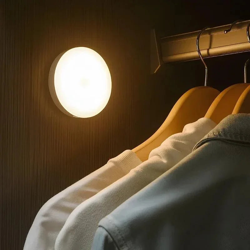 Round Rechargeable Motion Sensor Cabinet Light