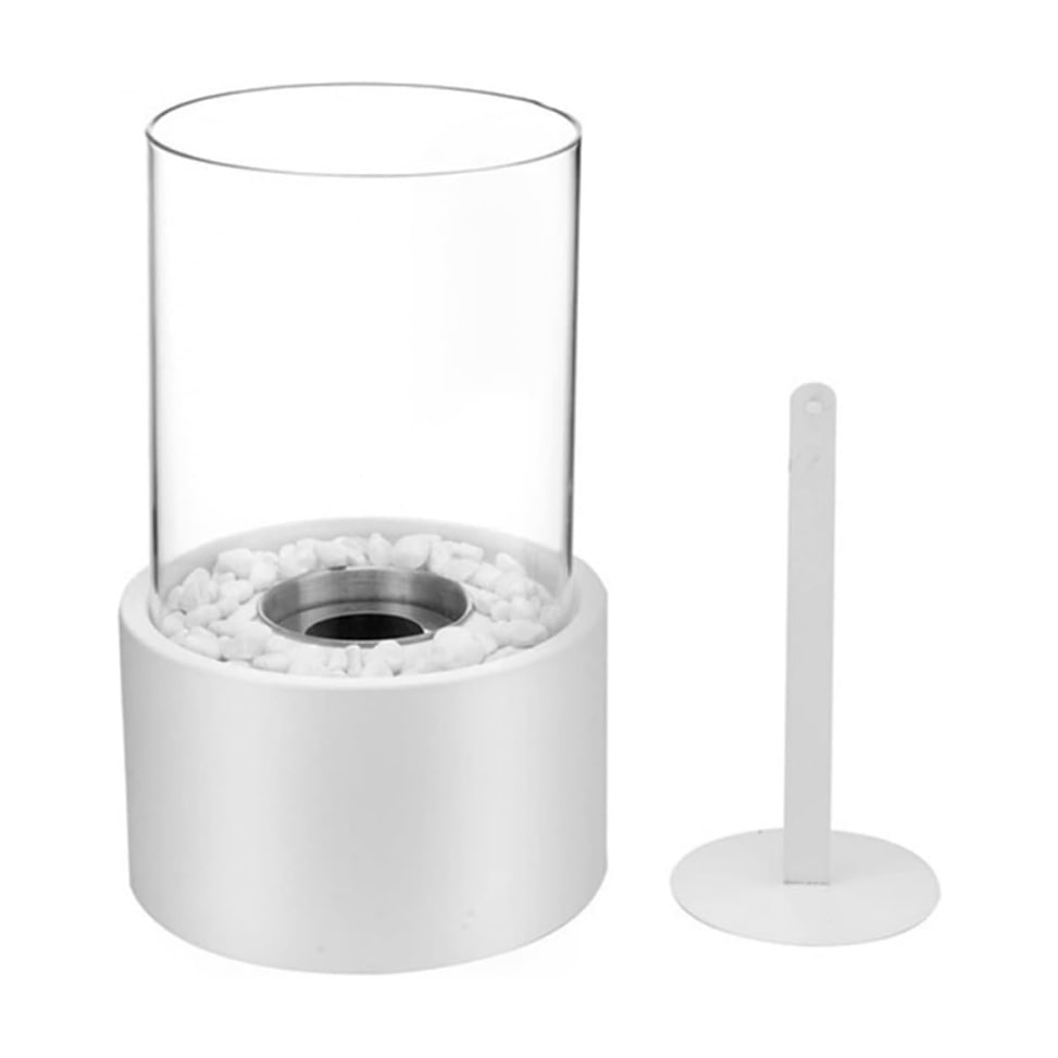 Glass and Metal Everlasting Flame Oil Lamp