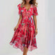 Women's Short-Sleeve Printed Summer Dress – image 3