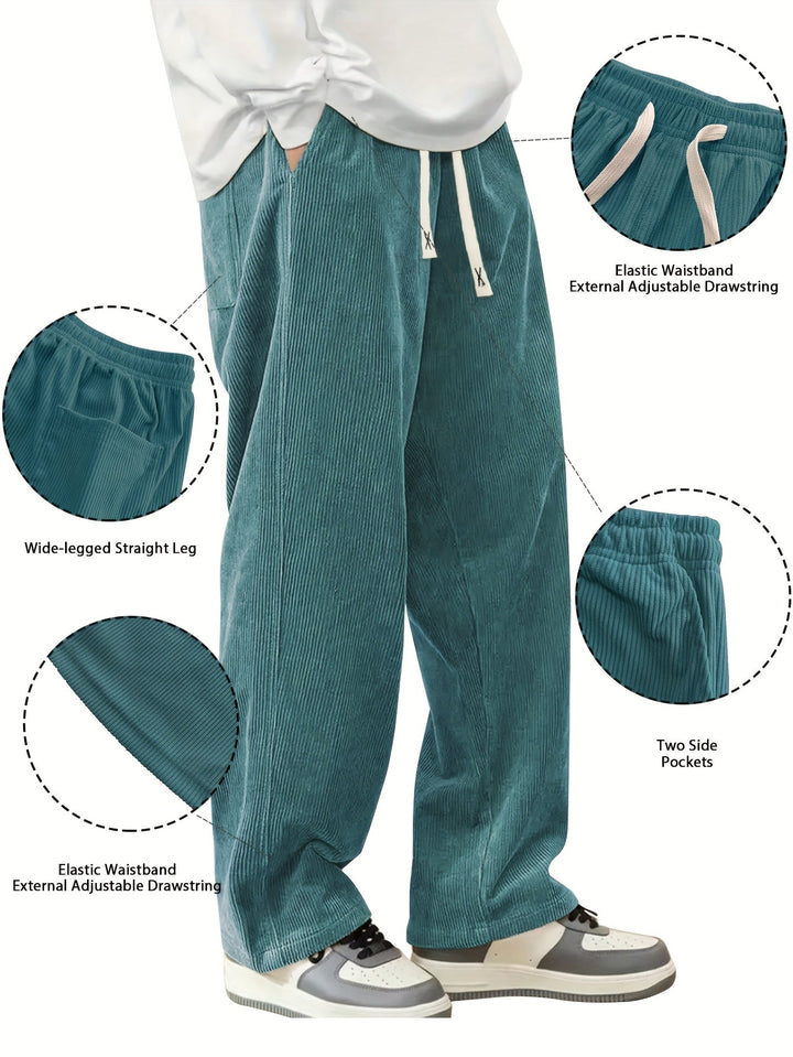 Men's Straight-Leg Relaxed-Fit Everyday Trousers – image 9