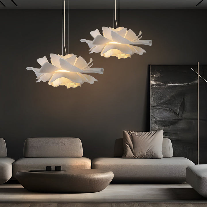 Acrylic Lotus Flower Pendant Light