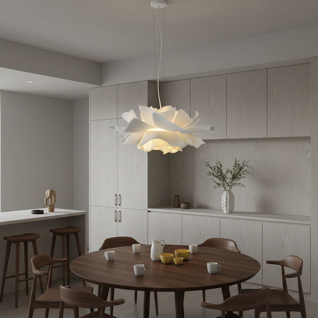 Acrylic Lotus Flower Pendant Light