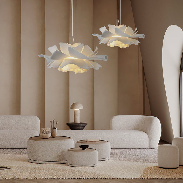 Acrylic Lotus Flower Pendant Light