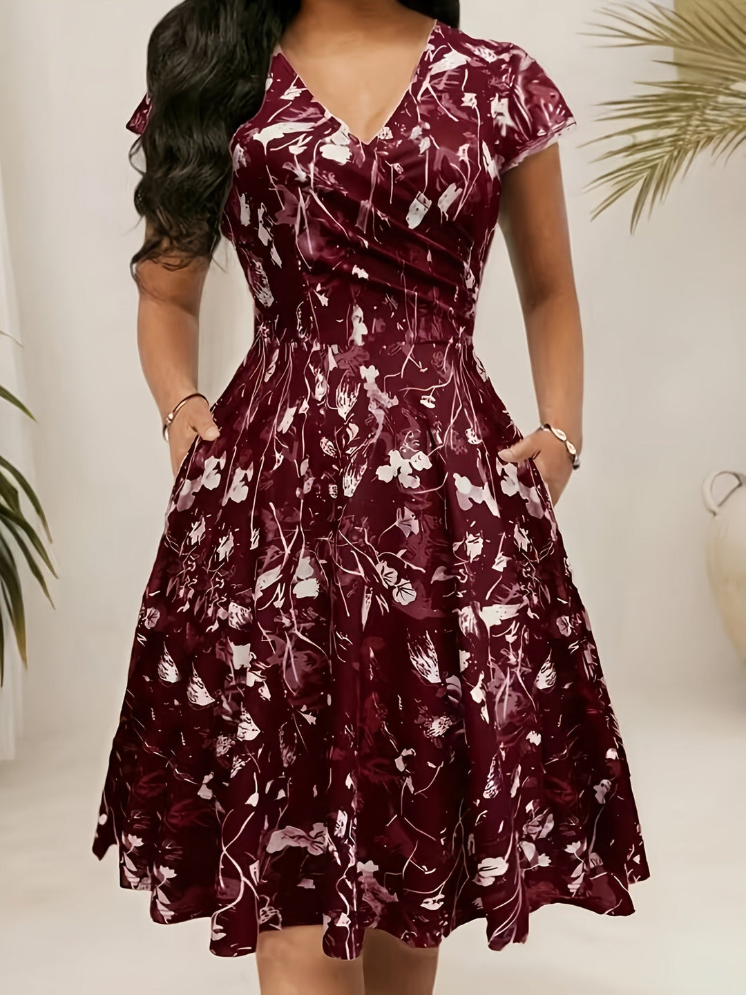 Women's Floral Midi Summer Dress – image 12