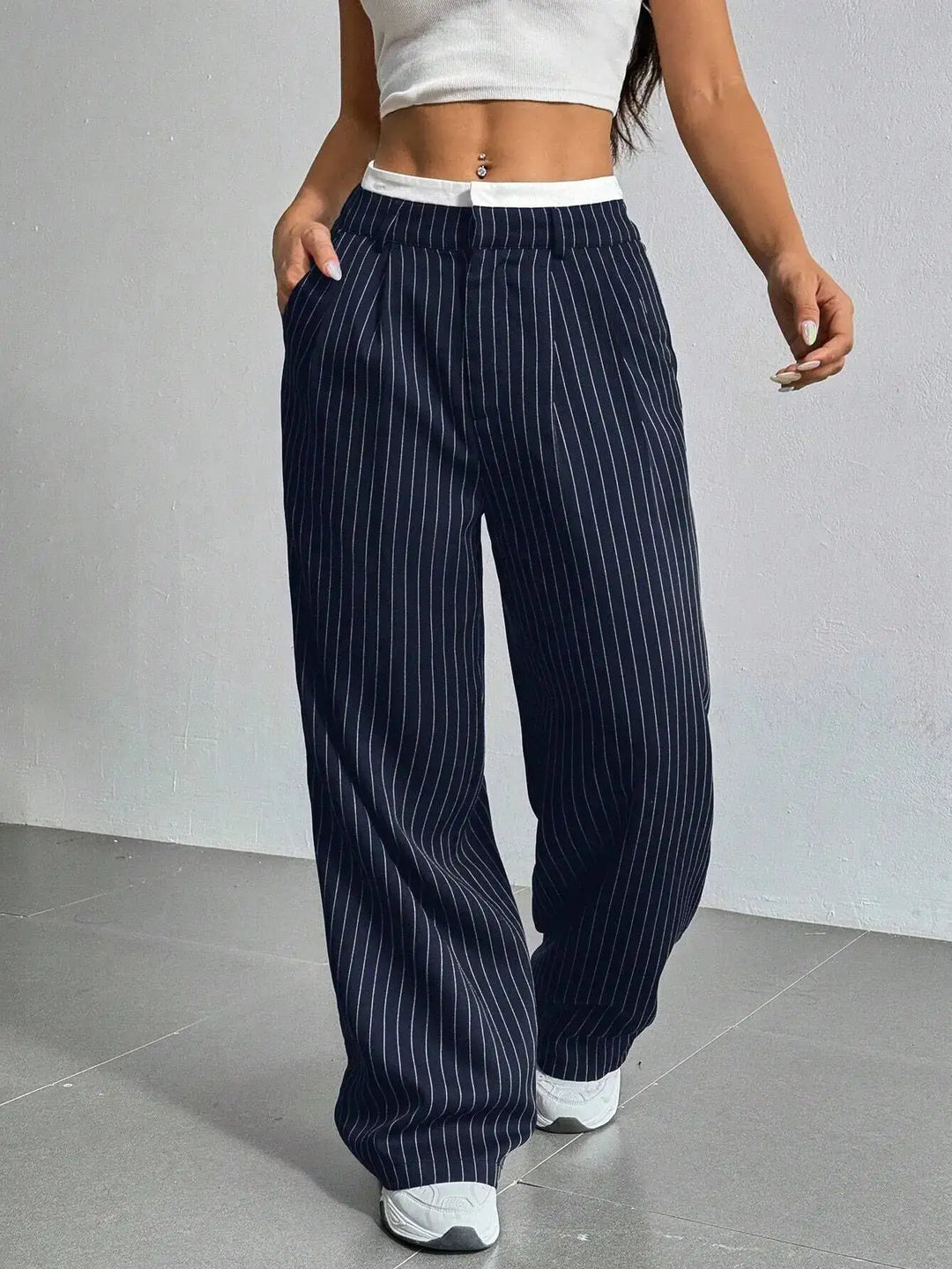 Women's Striped Everyday Trousers – image 1